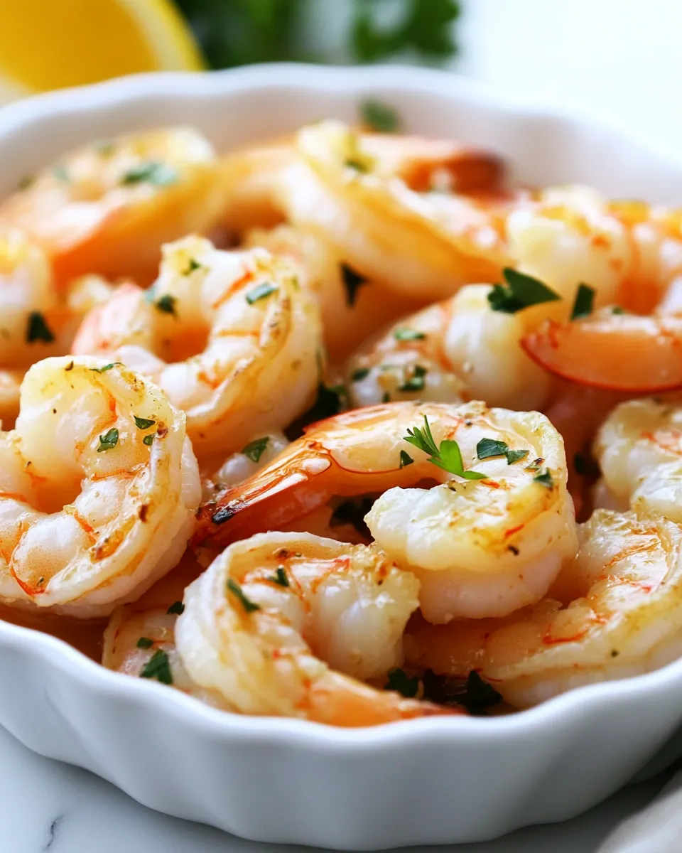 Quick Easy Roasted Lemon-Garlic Shrimp shot