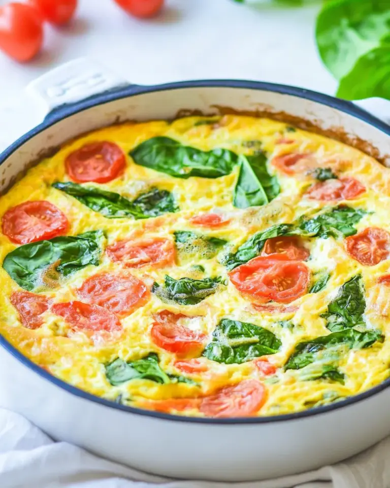 Homemade Easy Spinach and Tomato Frittata photo