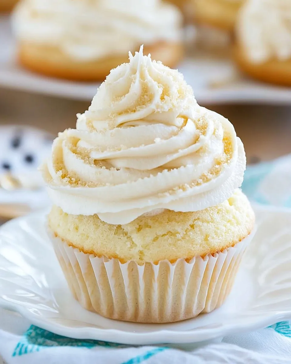Quick Easy Vanilla Cupcake Recipe food shot