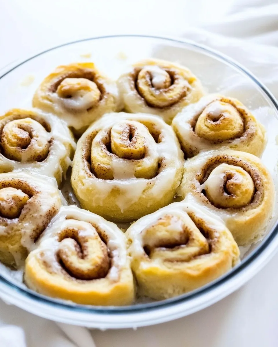 Classic Easy Vegan Cinnamon Rolls (200 Calories) image