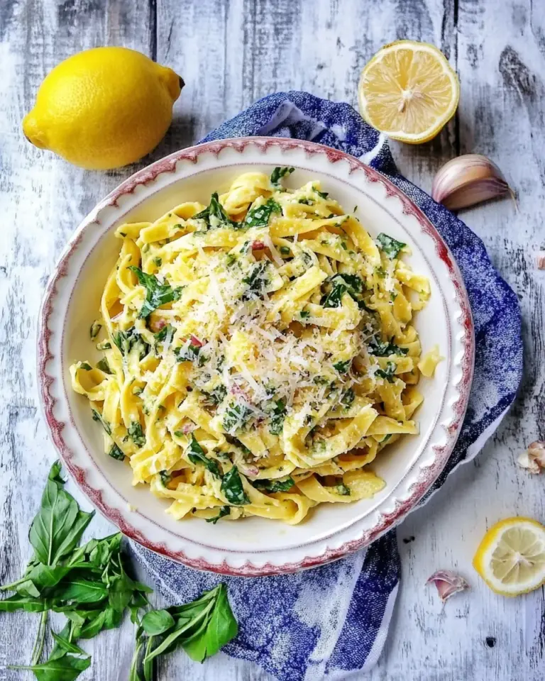 Homemade Easy and Fresh Garlic Lemon Pasta photo