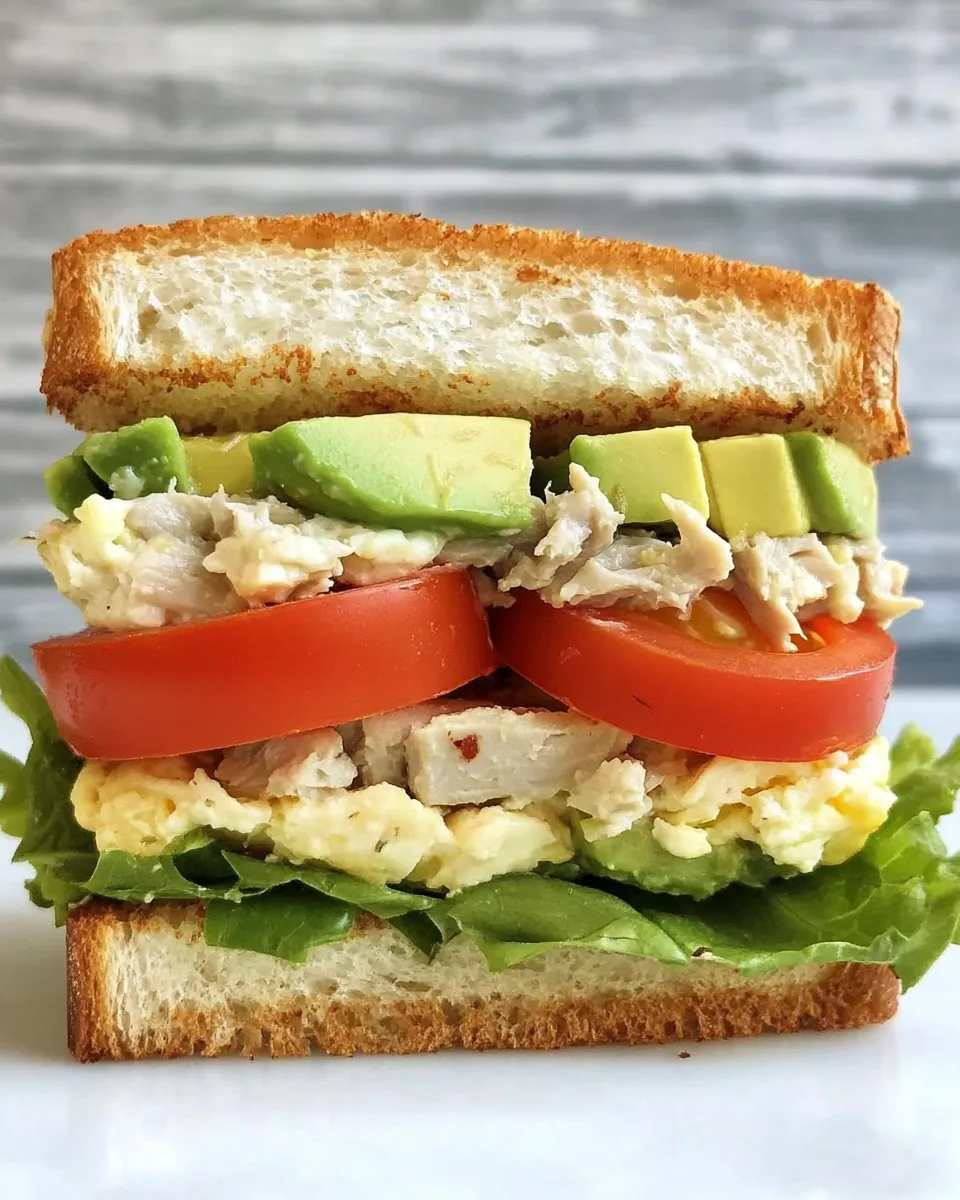 Easy Egg Avocado Tuna Sandwich dish photo