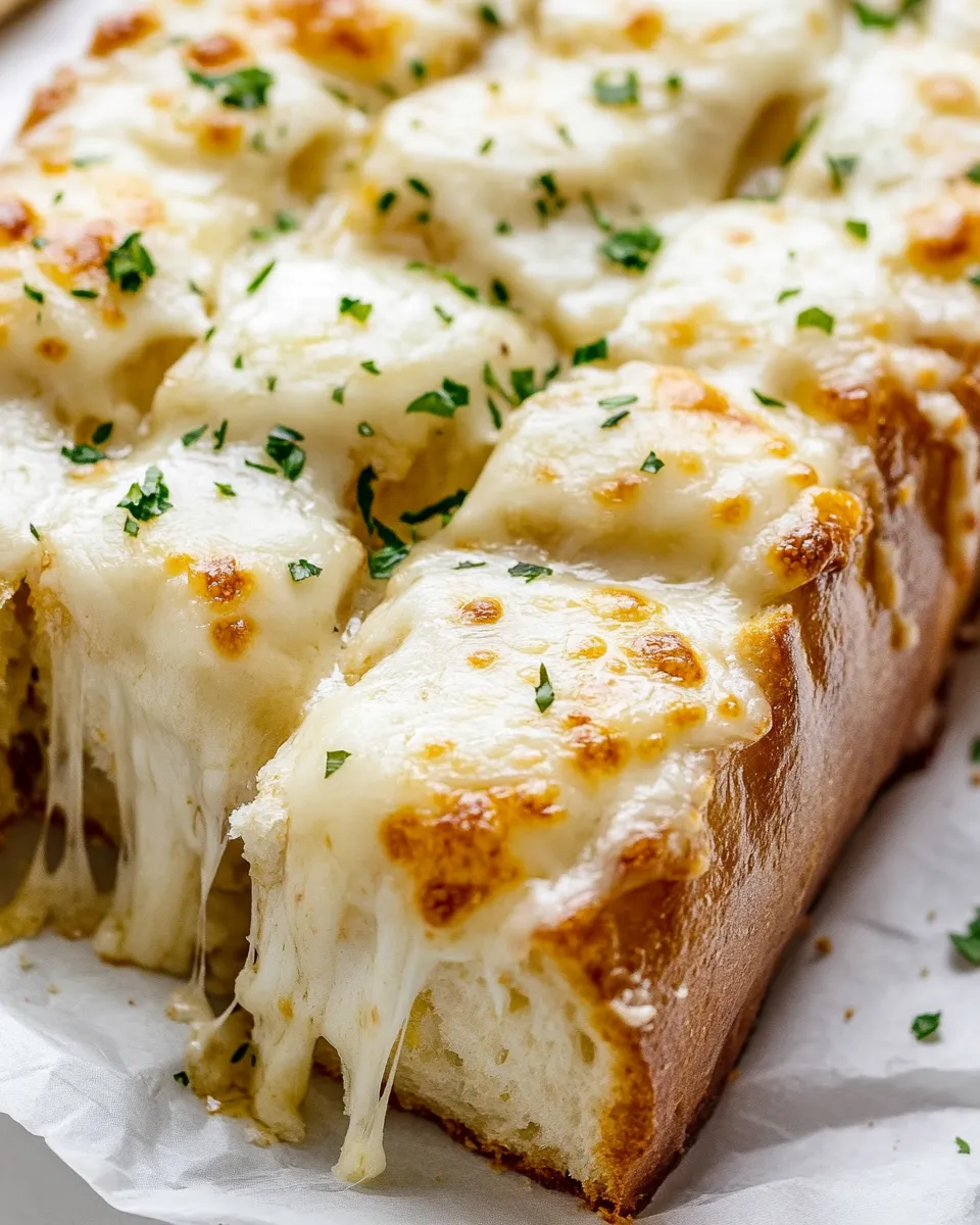 Homemade Extra Cheesy Garlic Bread photo