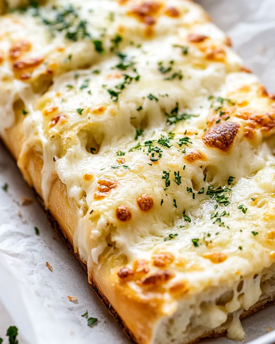 Easy Extra Cheesy Garlic Bread recipe photo