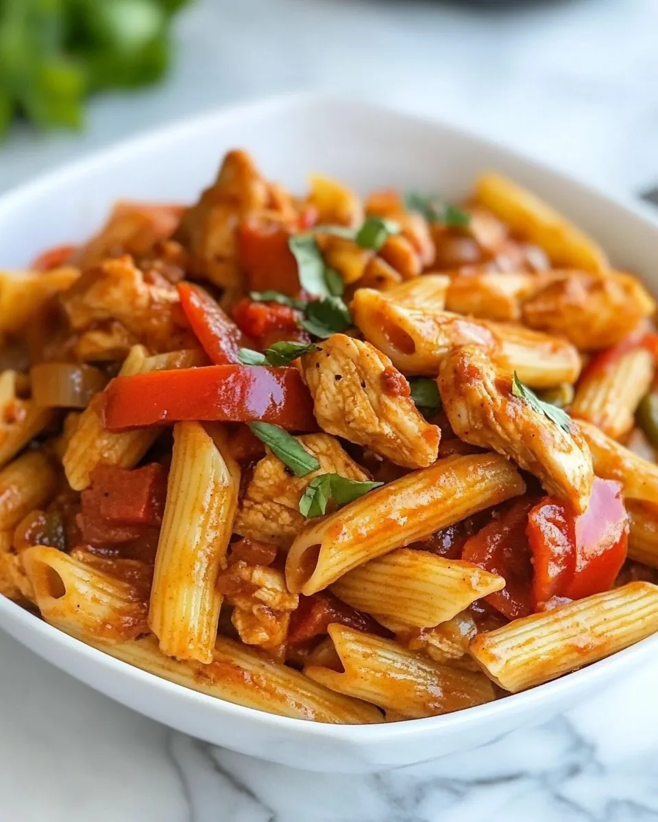 Homemade Fajita Chicken and Enchilada Pasta recipe photo