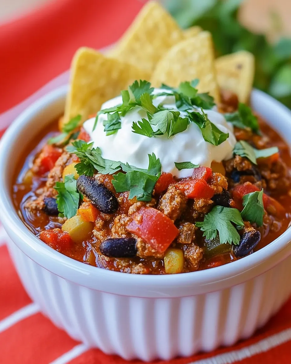 Homemade Fajita Chili recipe photo