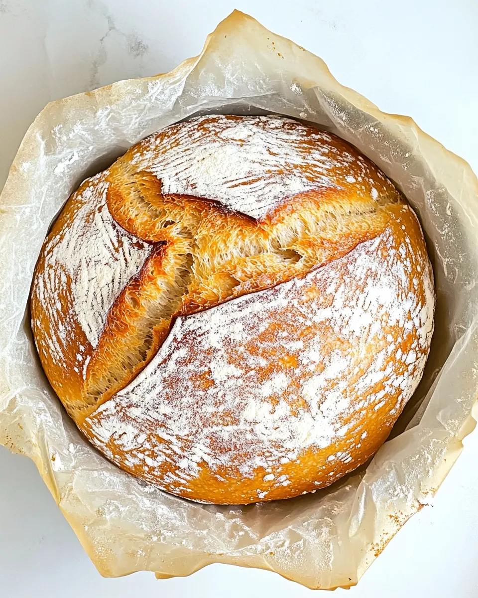Quick Fast and Easy No Knead Bread plate image