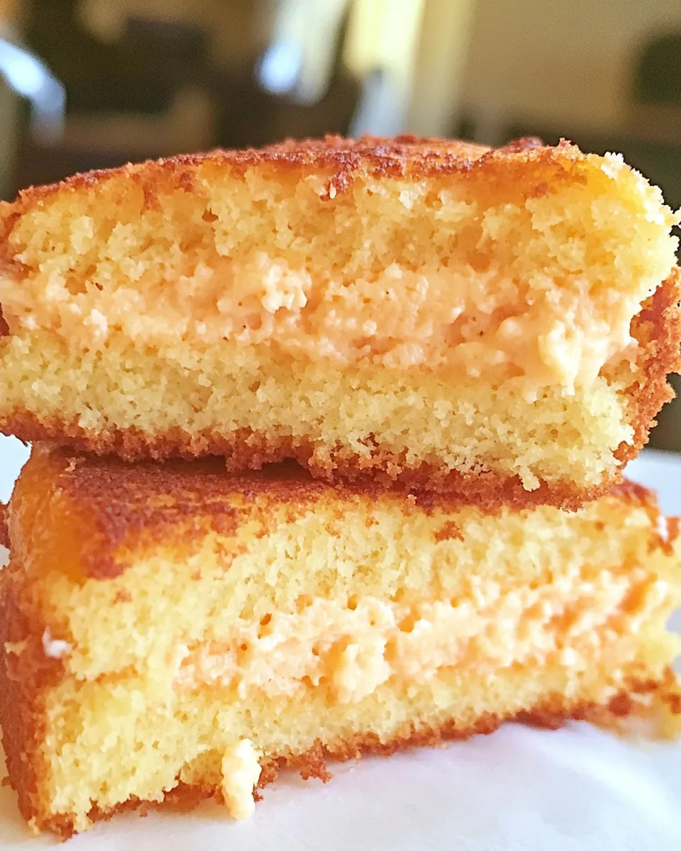 Delicious Faux Grilled Cheese (Mini Pound Cake) food shot