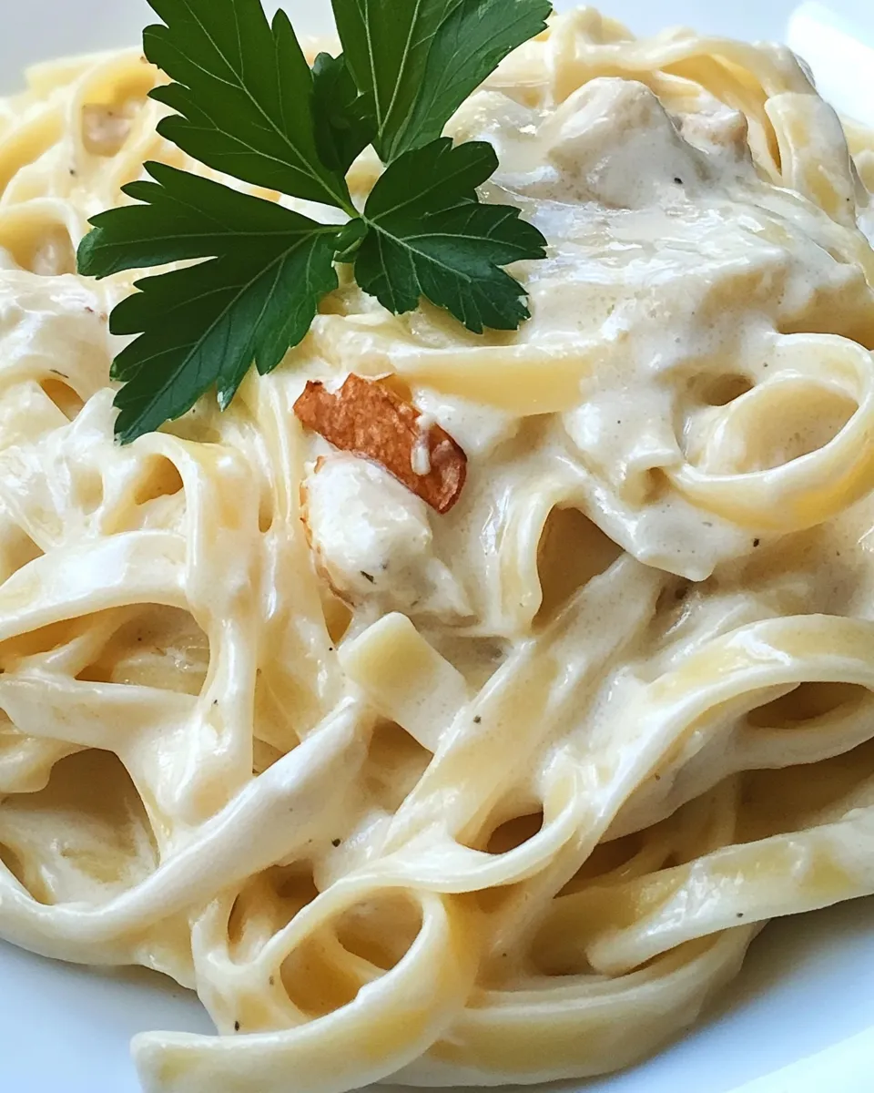 Classic Fettuccine Alfredo with Fresh Pasta image