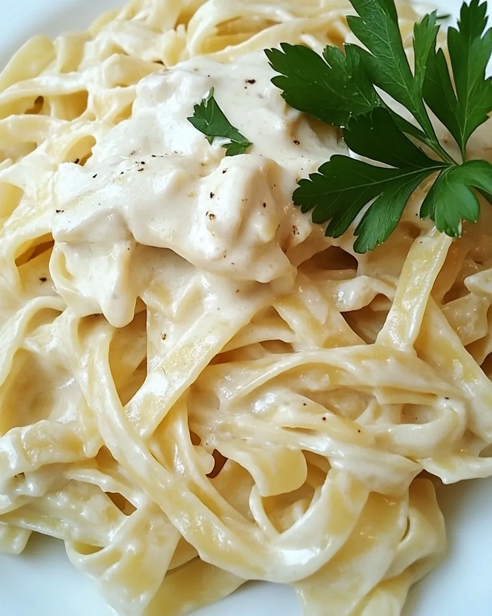 Easy Fettuccine Alfredo with Fresh Pasta recipe photo