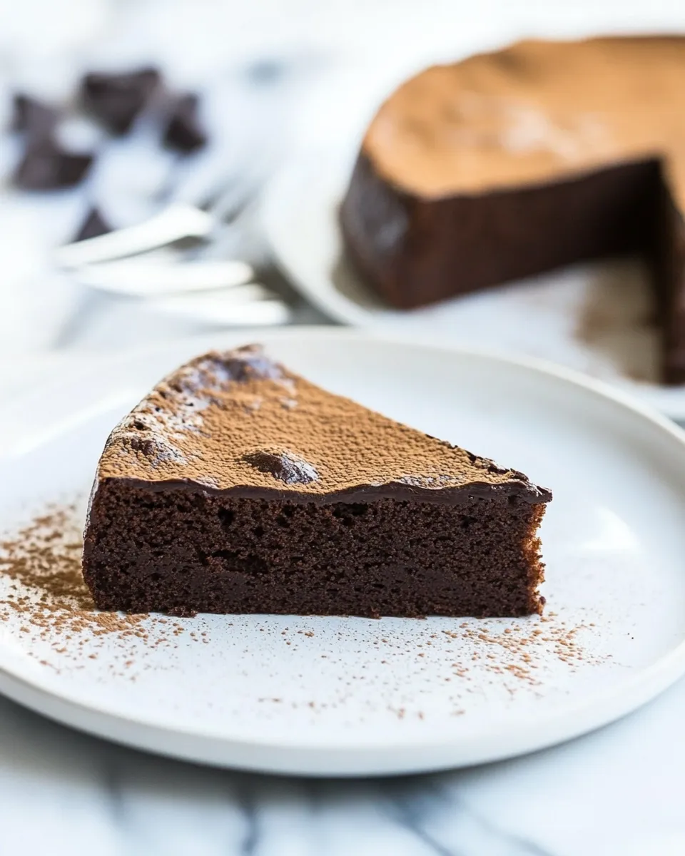 Homemade Flourless Keto Chocolate Cake photo