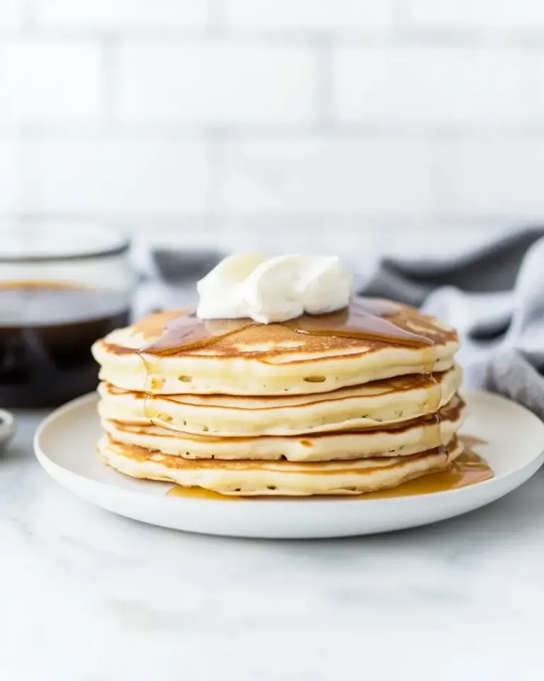 Homemade Fluffy Buttermilk Pancakes recipe photo