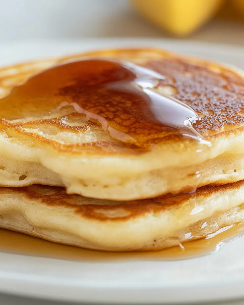 Delicious Fluffy Gluten-Free Sourdough Pancakes plate image