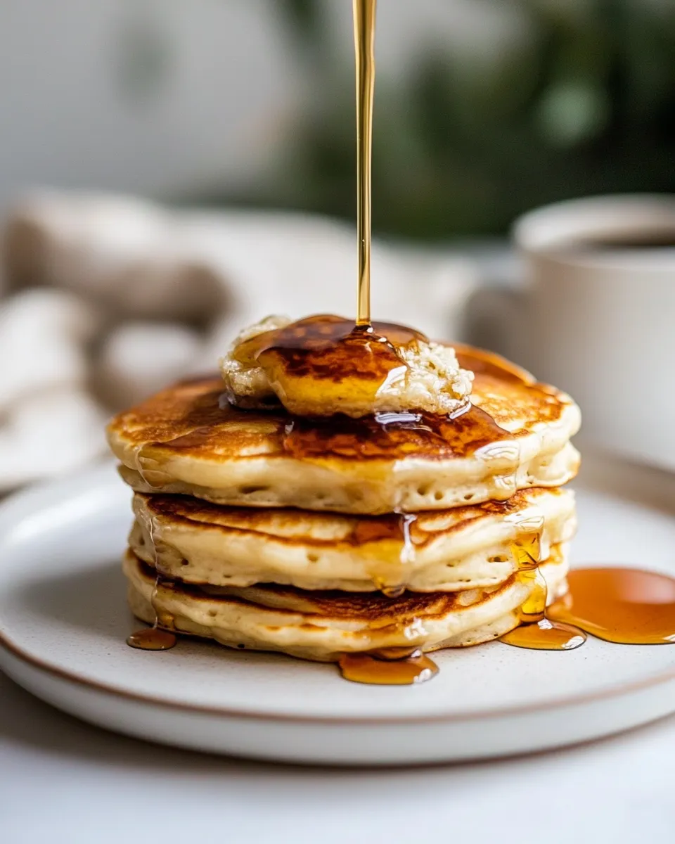 Delicious Fluffy Pancakes plate image