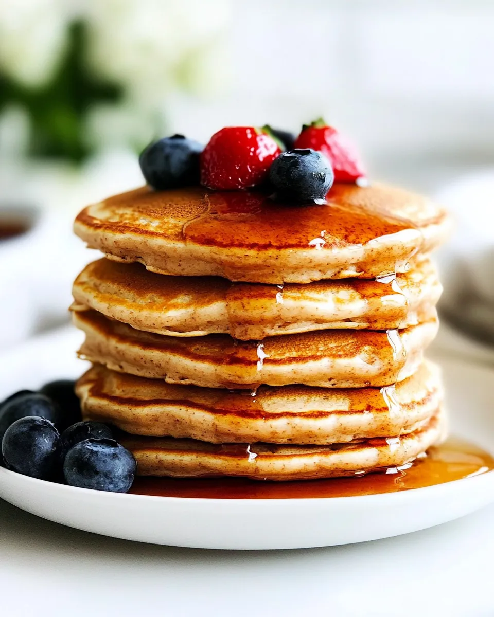 Delicious Fluffy Whole Wheat Pancakes image