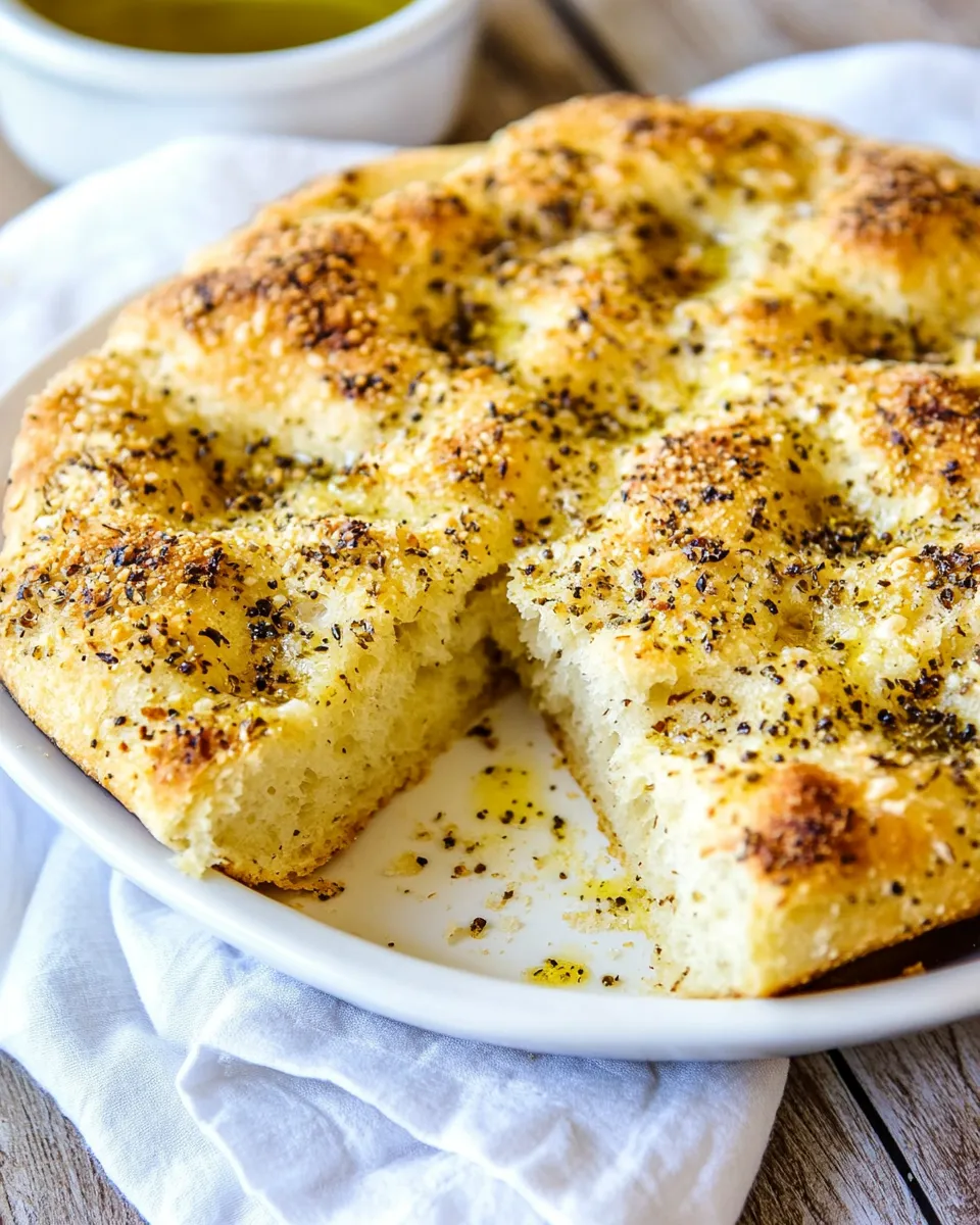 Classic Focaccia Bread Recipe (no knead) image