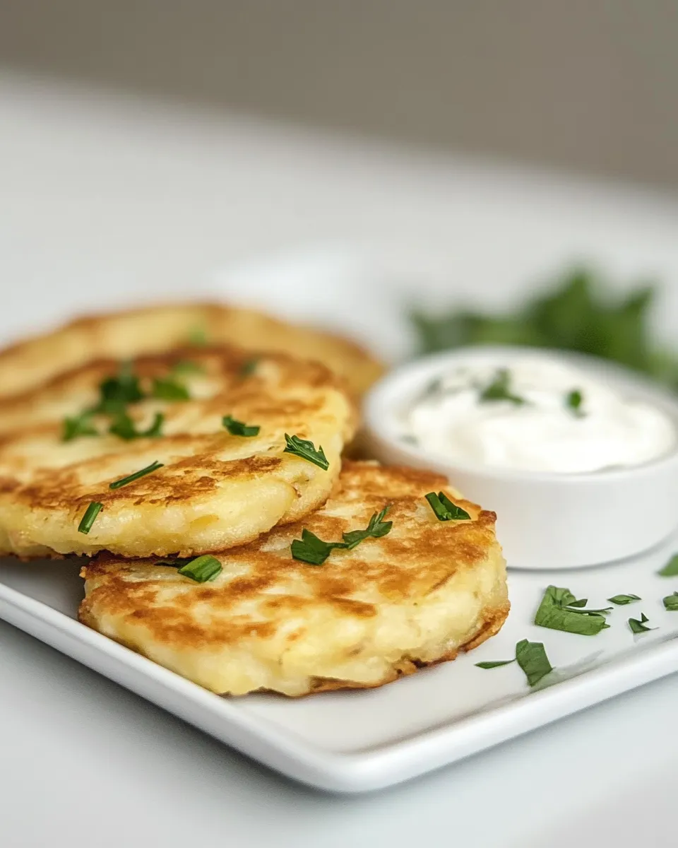 Easy Fried Potato Cakes recipe photo