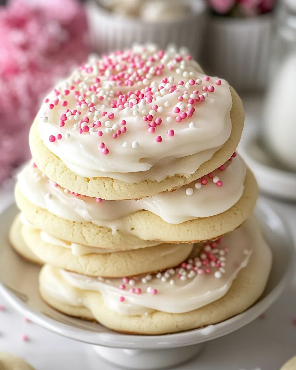 Classic Frosted Lofthouse Cookies dish photo