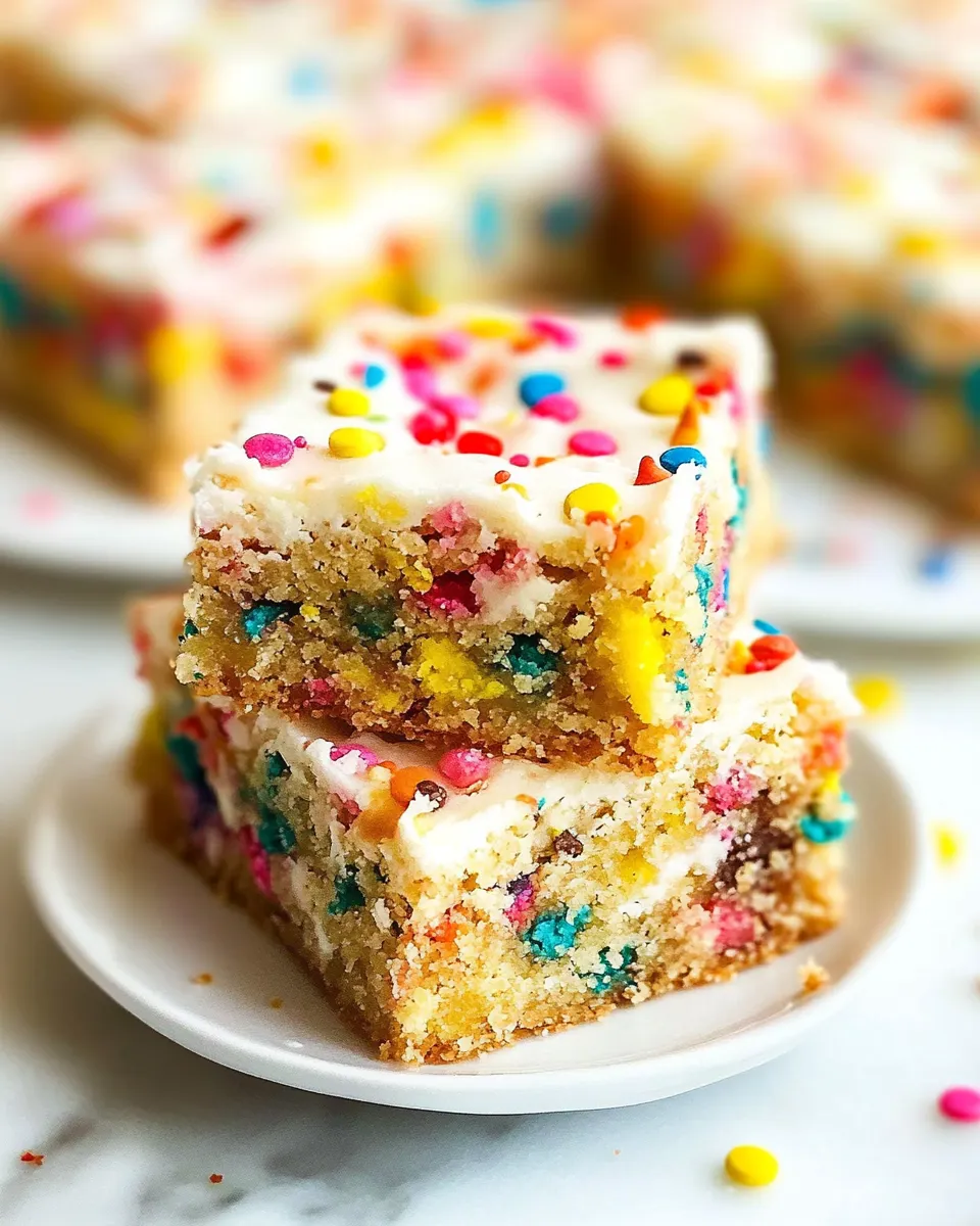 Homemade Funfetti Blondies photo