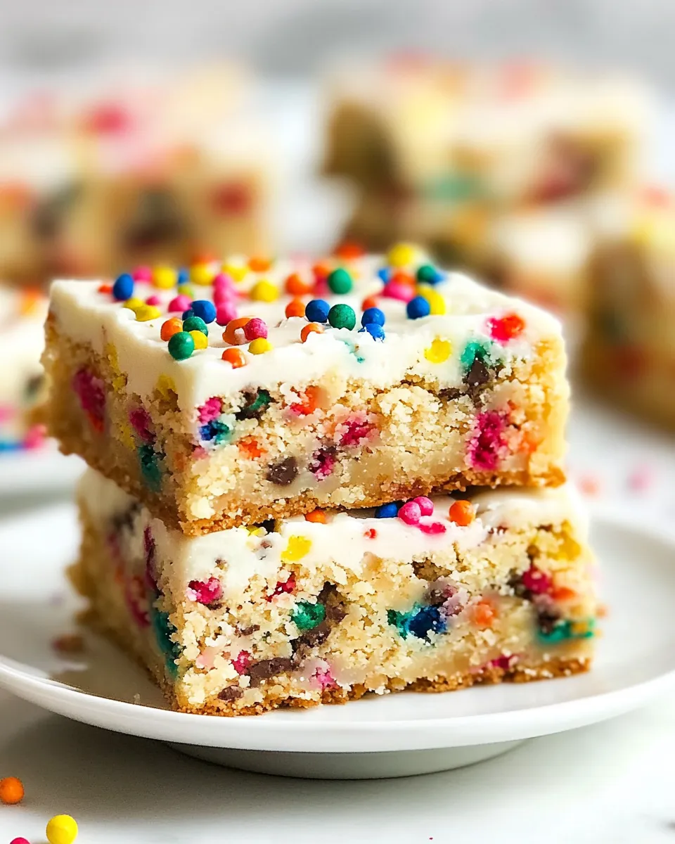Easy Funfetti Blondies recipe photo