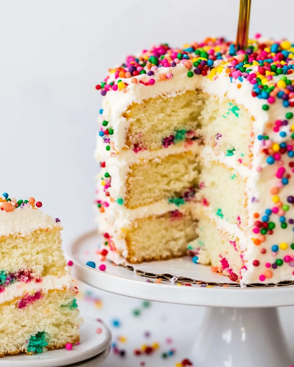 Classic Funfetti Cake Recipe dish photo