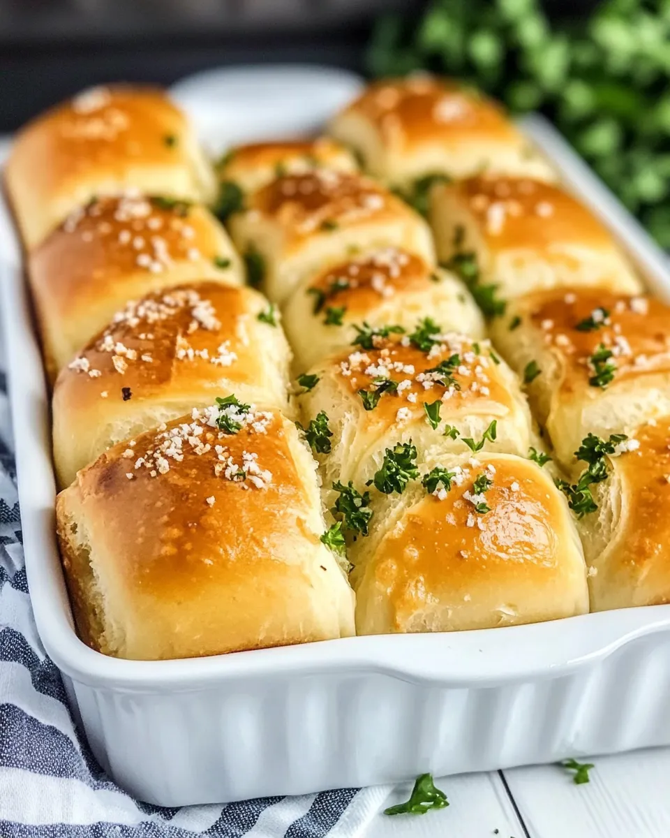 Easy Garlic Bread Hawaiian Rolls recipe photo