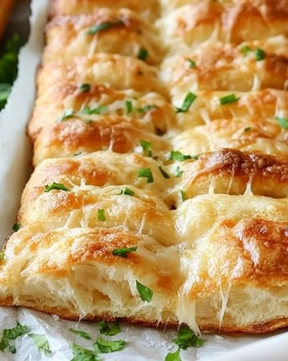 Easy Garlic Butter Cheesy Breadsticks recipe photo