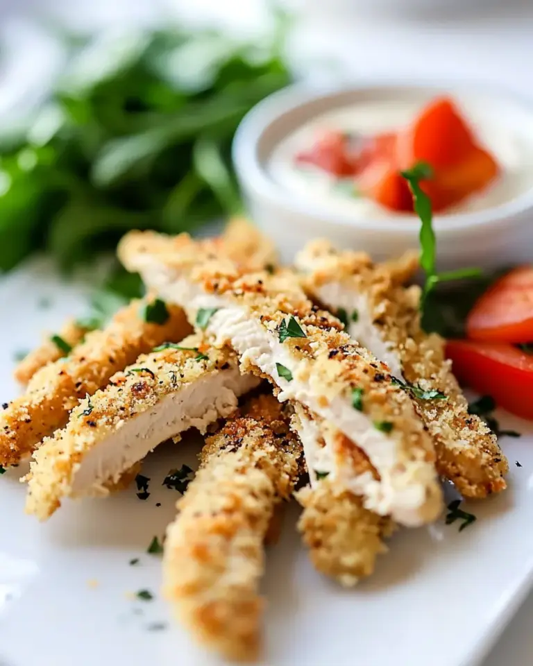 Delicious Garlic Chicken Strips with Sweet Chilli Mayo food shot