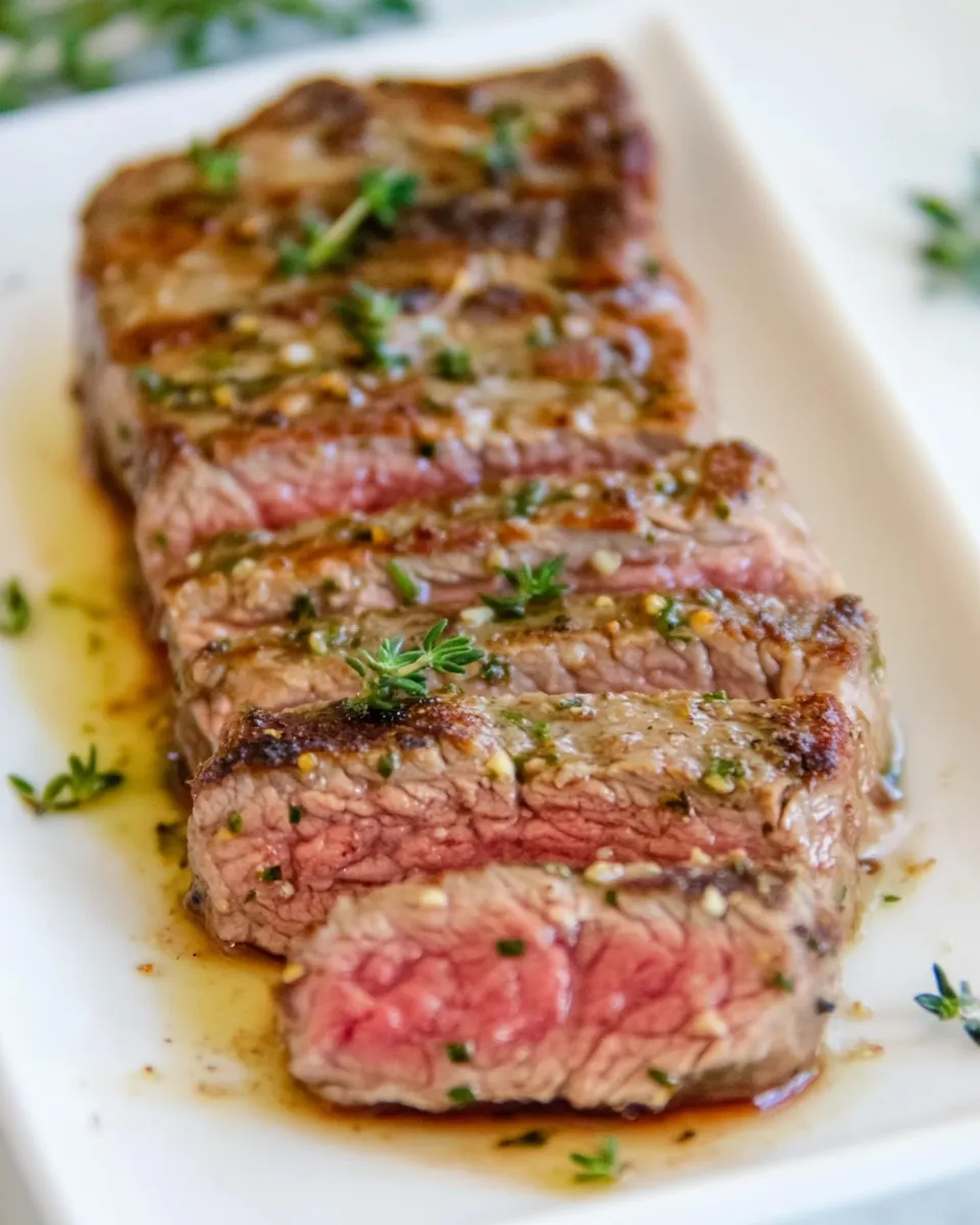 Easy Garlic Herb Steak recipe image