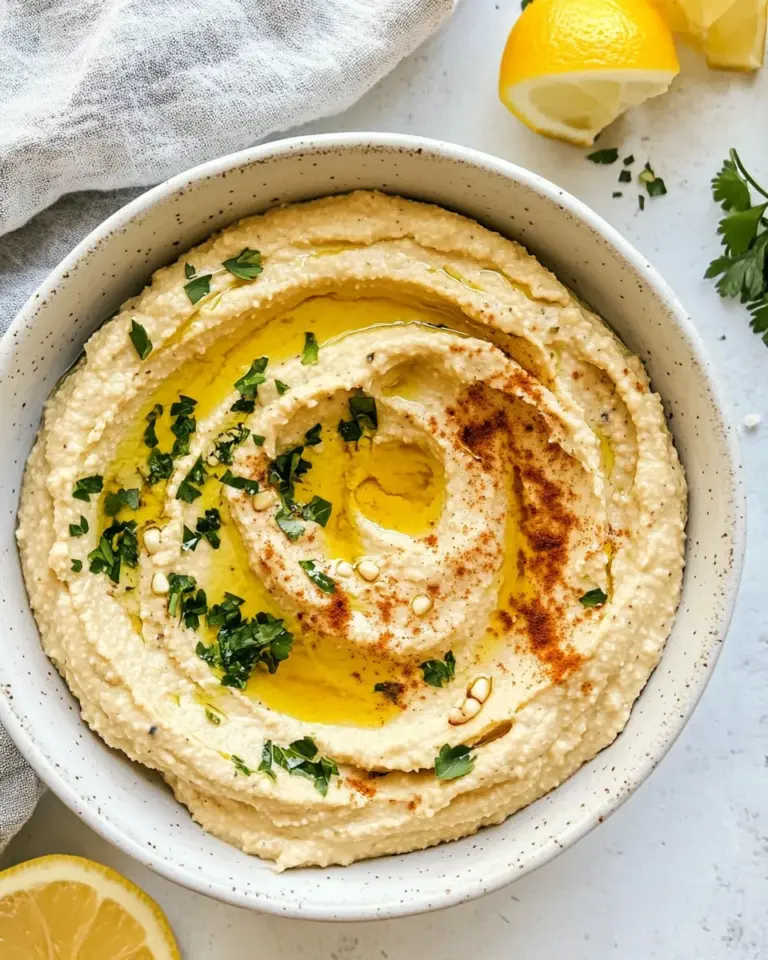 Homemade Garlic Hummus photo