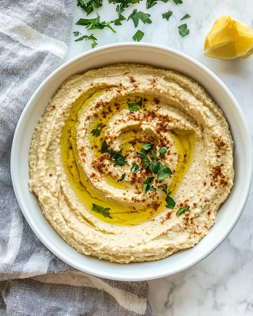 Classic Garlic Hummus recipe image