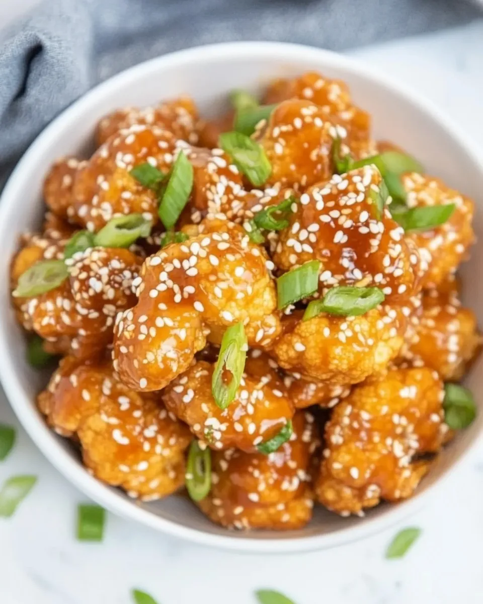Homemade General Tsos Cauliflower recipe photo