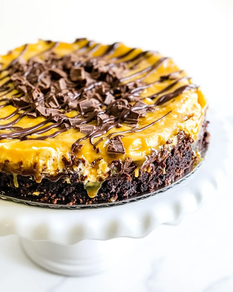 Homemade German Chocolate Cheesecake photo