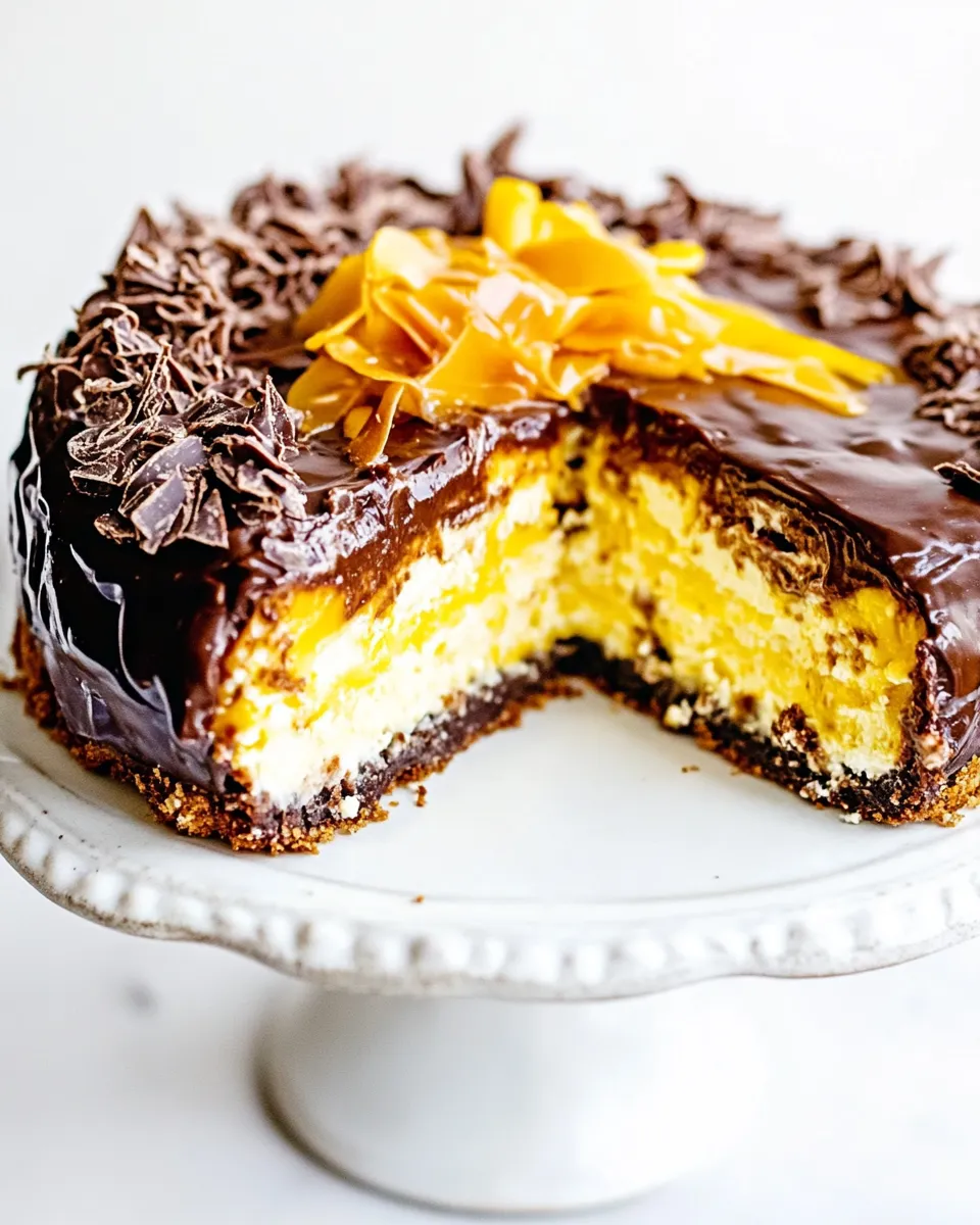 Classic German Chocolate Cheesecake image