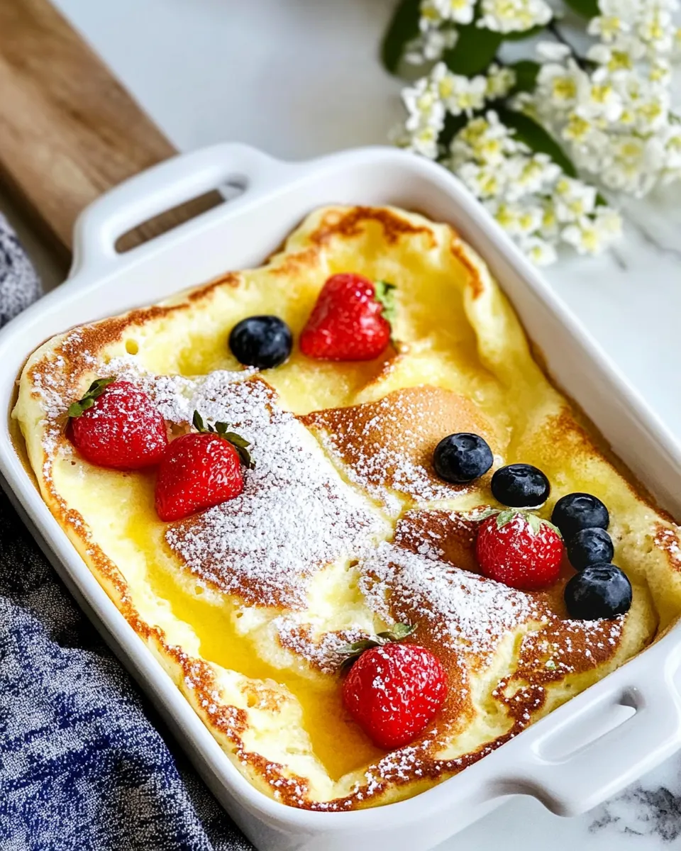 Homemade German Pancakes recipe photo