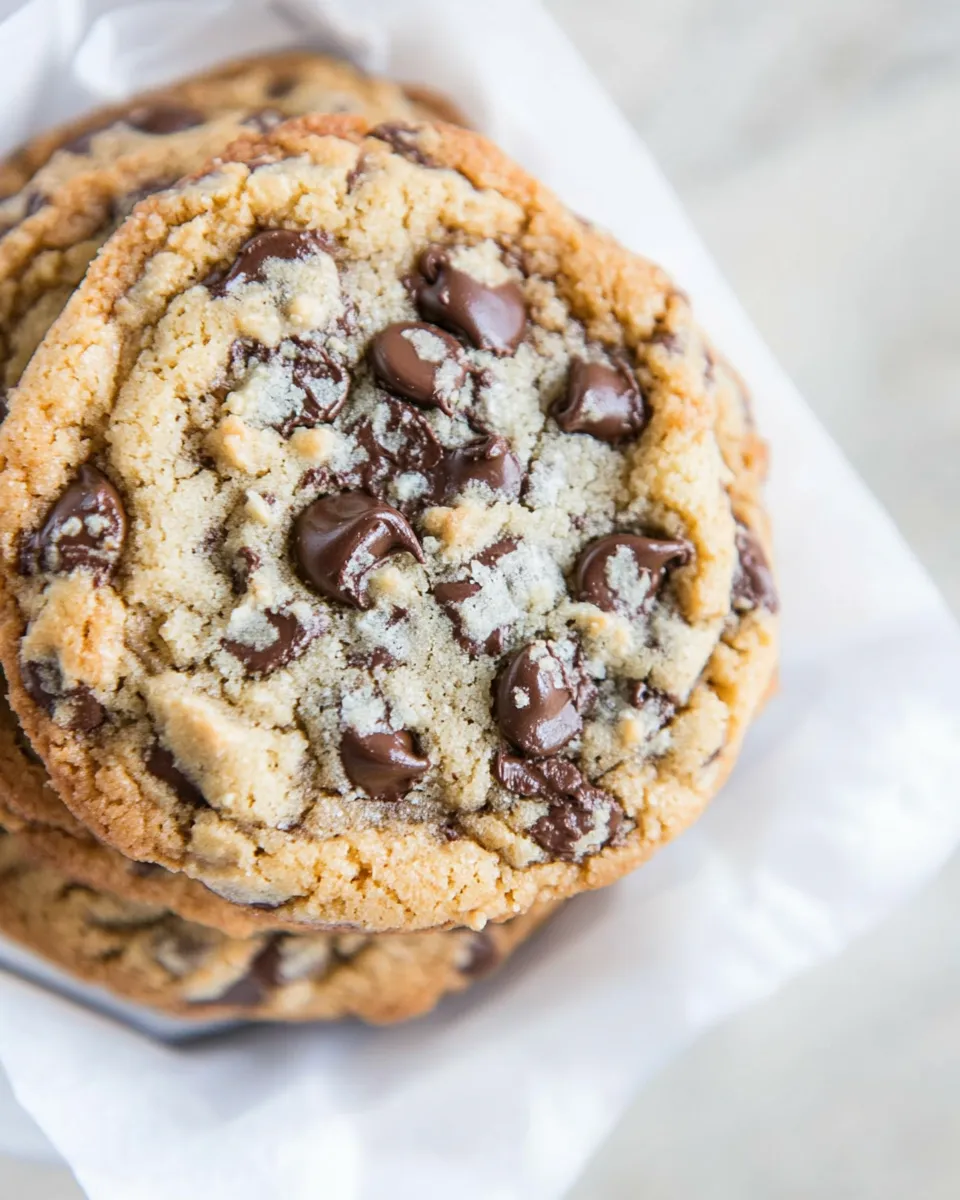 Delicious Giant Chewy Keto Chocolate Chip Cookies dish photo