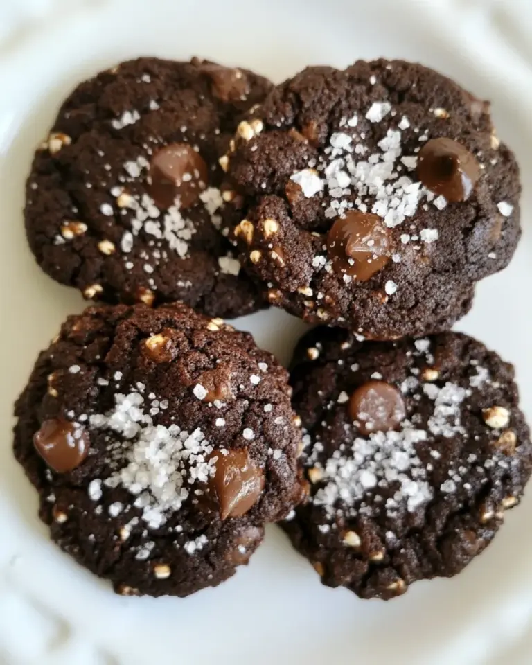 Homemade Gluten-Free Salted Double Chocolate Buckwheat Cookies photo