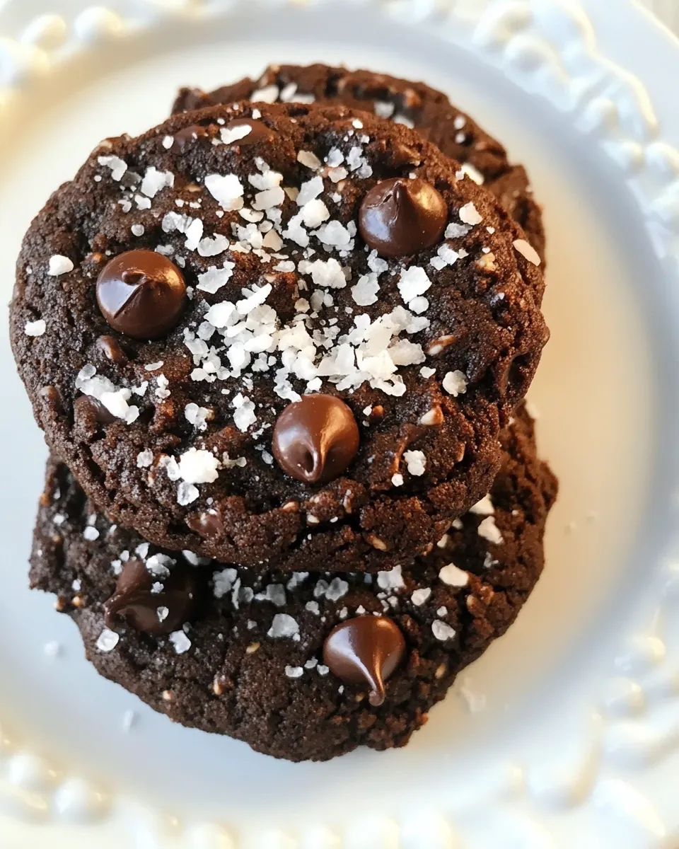 Classic Gluten-Free Salted Double Chocolate Buckwheat Cookies image