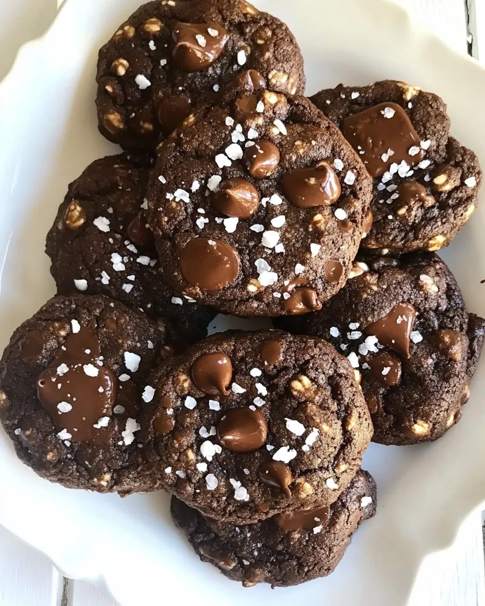 Delicious Gluten-Free Salted Double Chocolate Buckwheat Cookies dish photo