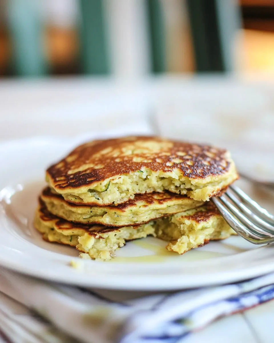 Healthy Gluten-Free Zucchini Pancakes dish photo