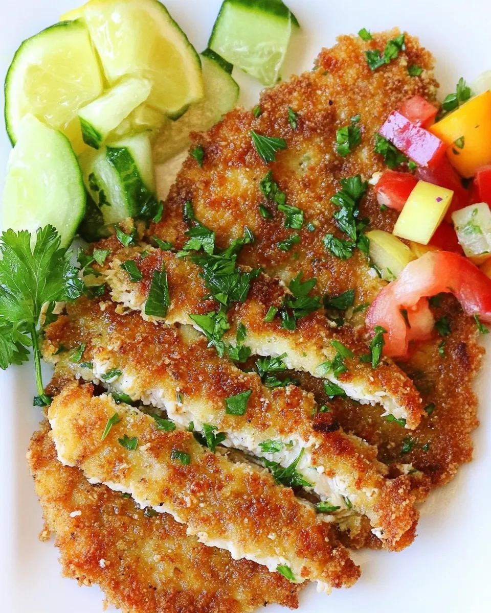 Easy Gluten Free Chicken Schnitzel food shot
