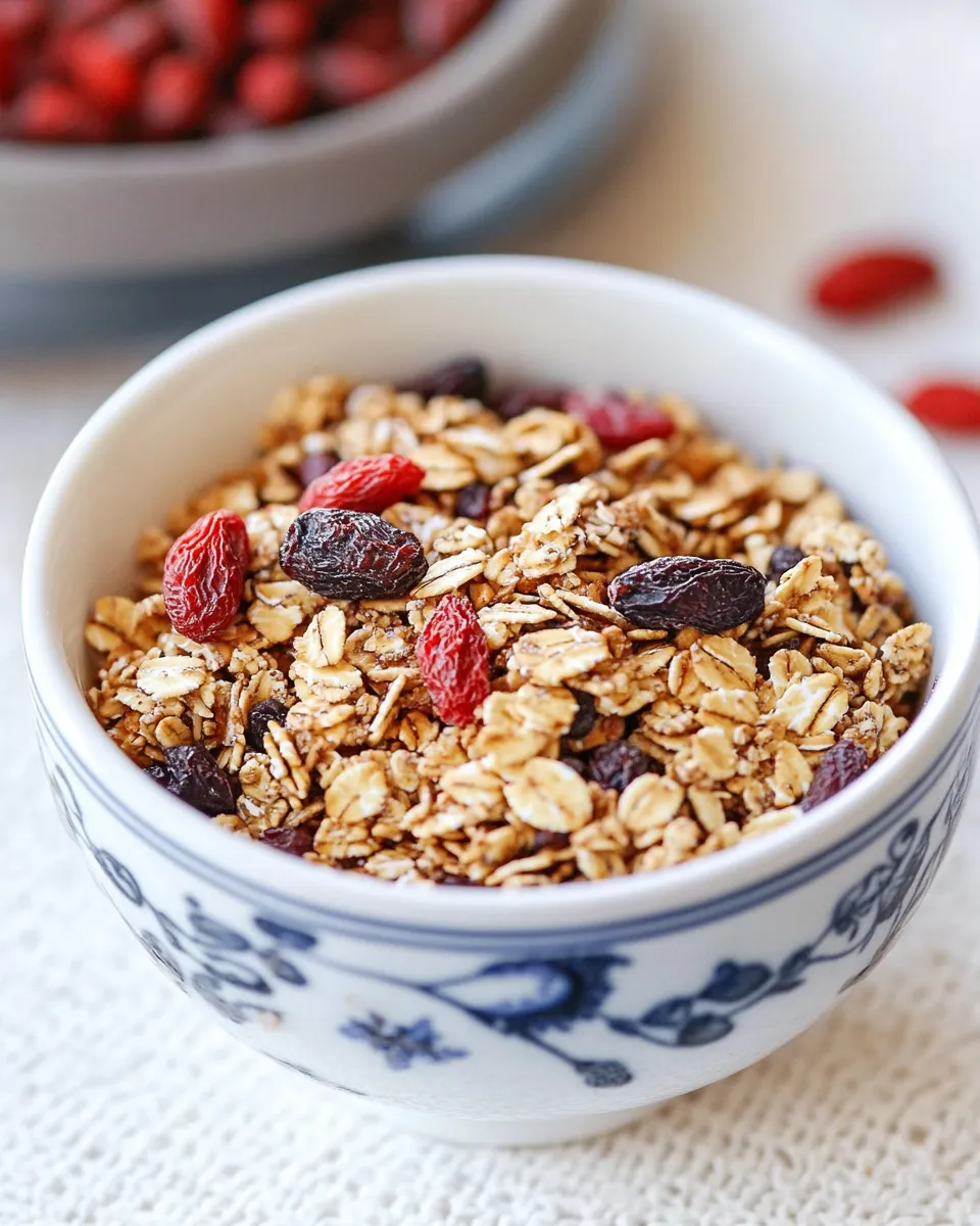 Homemade Goji Berry Superfood Granola recipe photo