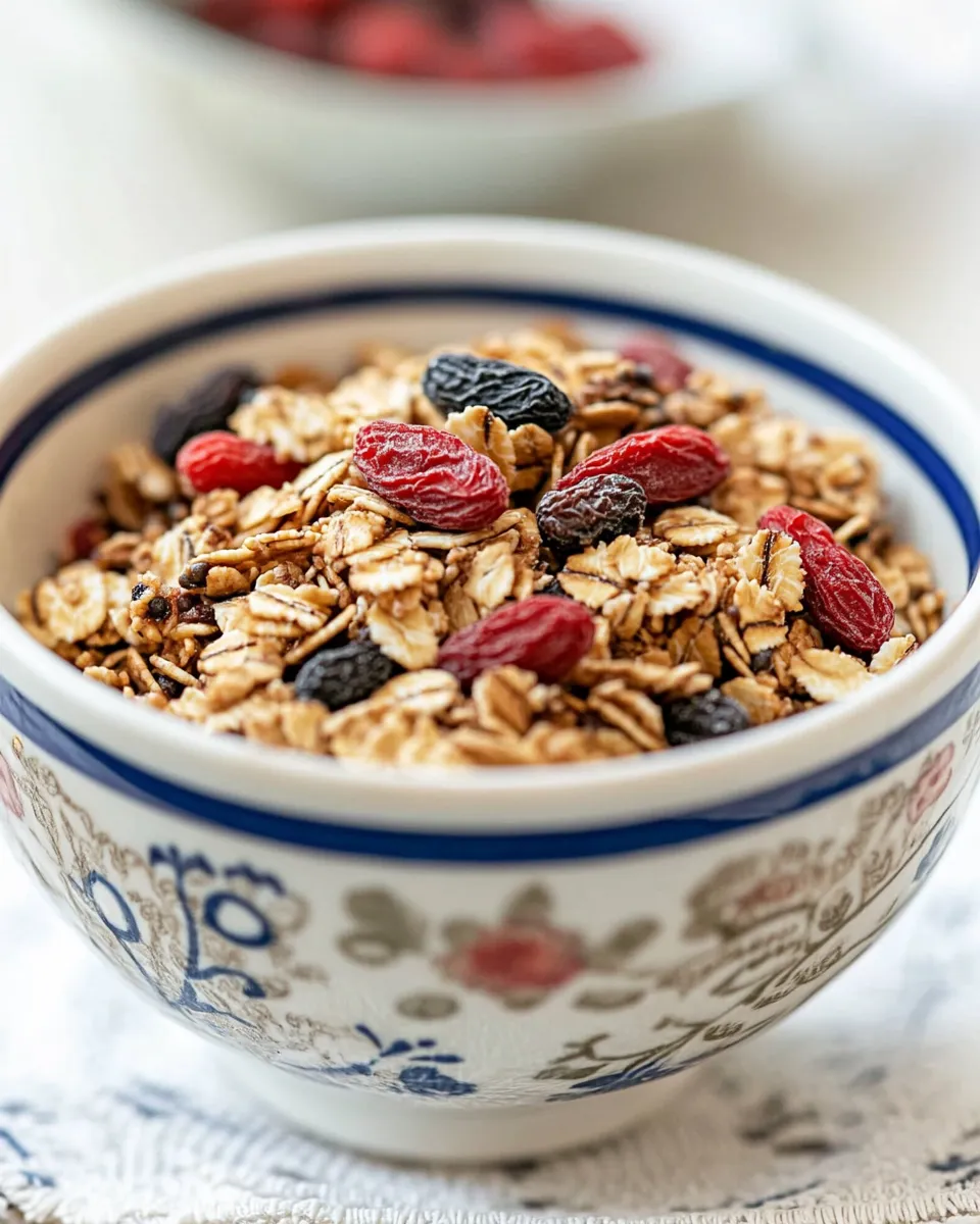 Classic Goji Berry Superfood Granola dish photo