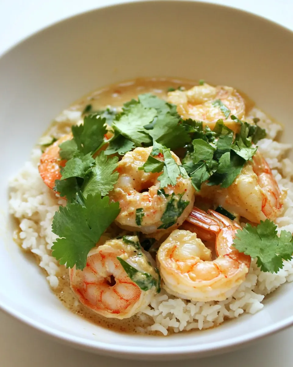 Classic Green Curry Shrimp with Coconut Broth image
