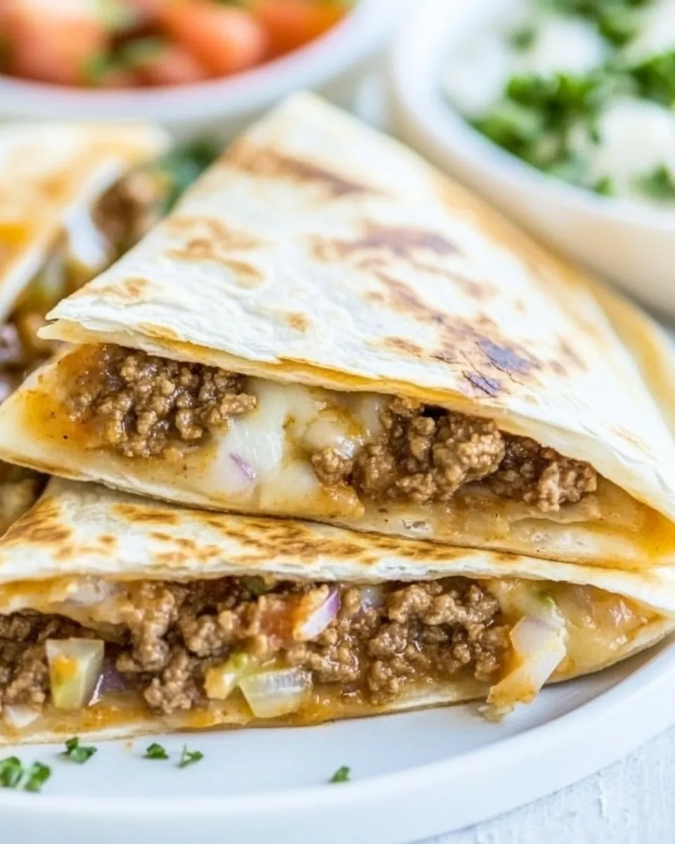 Homemade Ground Beef Quesadillas photo