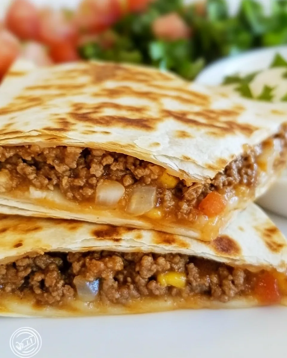 Delicious Ground Beef Quesadillas dish photo