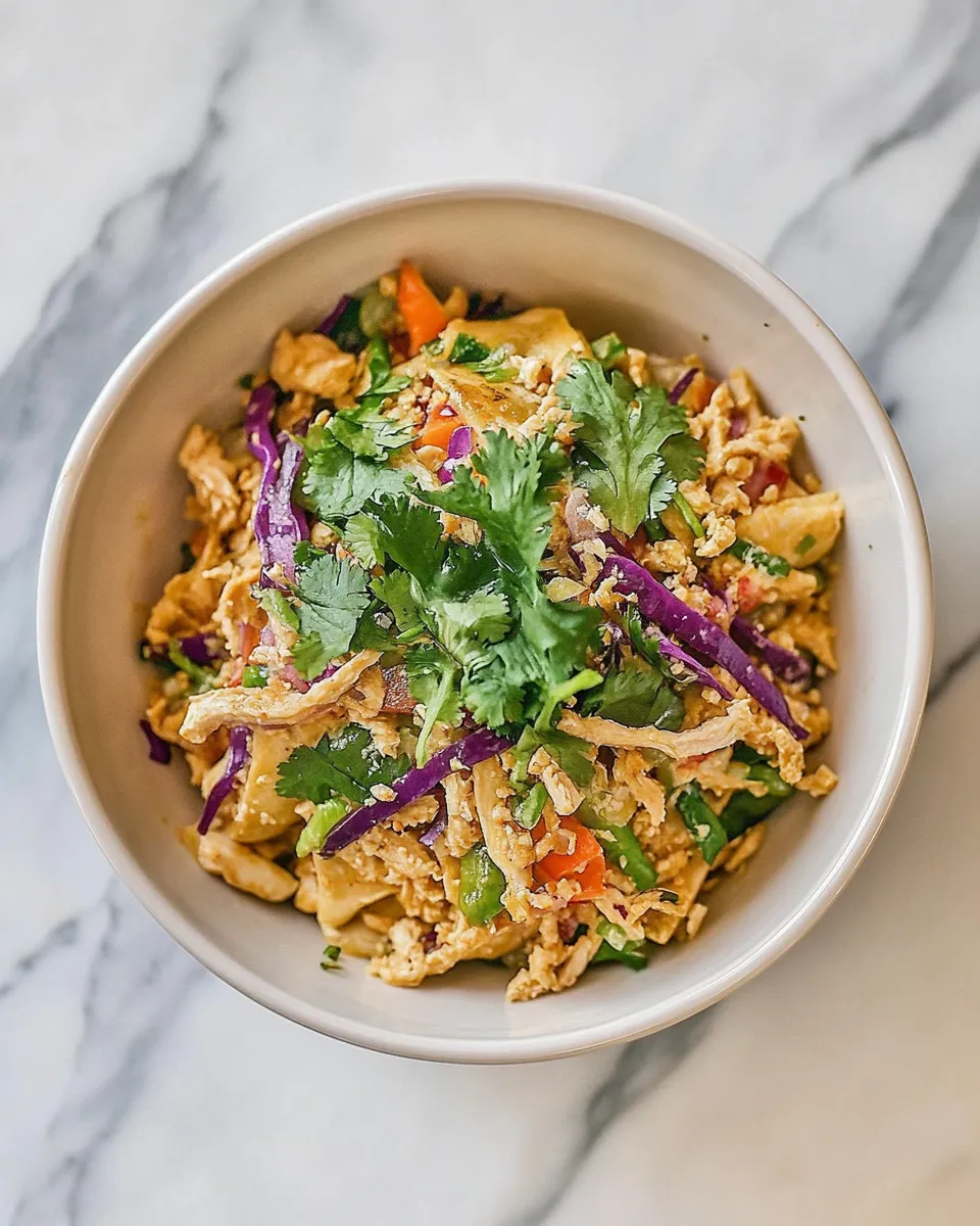 Homemade Ground Chicken Egg Roll Bowl recipe photo