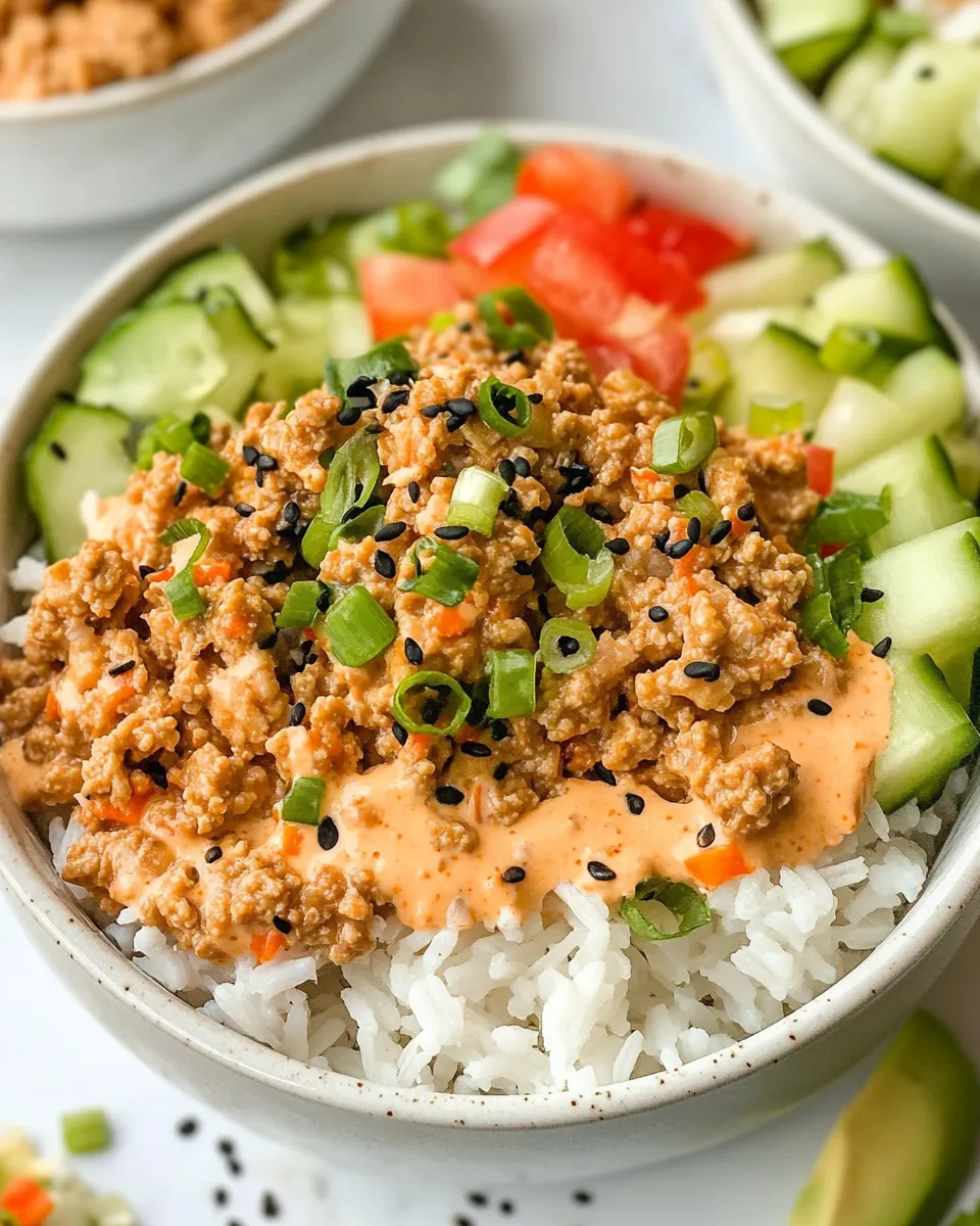 Easy Ground Turkey Rice Bowls dish photo