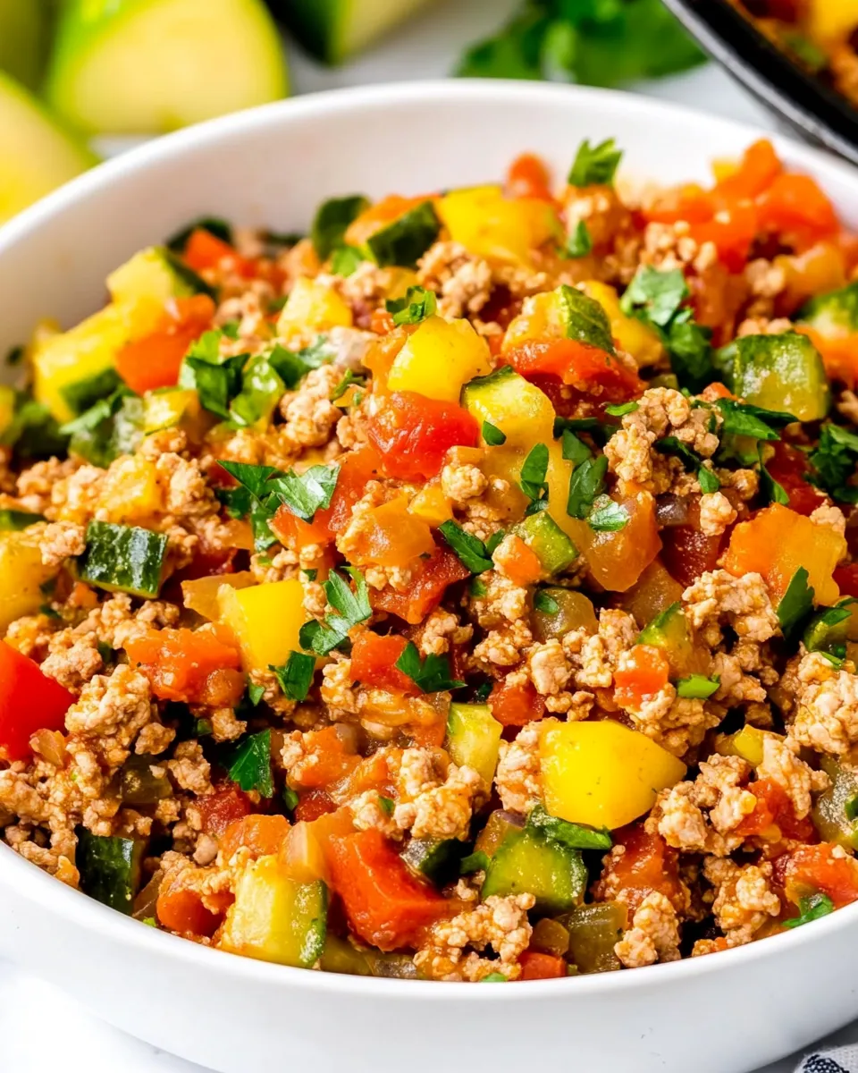 Homemade Ground Turkey Skillet photo