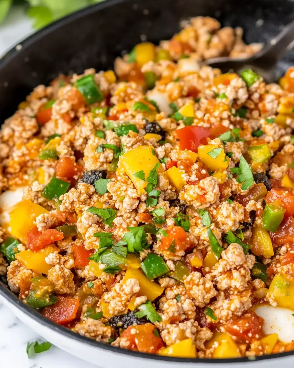 Easy Ground Turkey Skillet recipe photo
